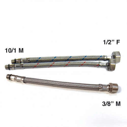 10/1 M – (2X) 1/2"F (1x) 3/8"M BSP