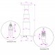 Discharge of water and cable glands detail – Size in mm